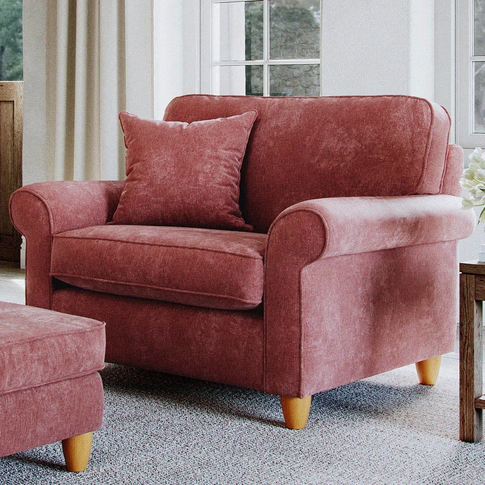 Glory Snuggle Chair - Deep Terra, Slub Chenille image