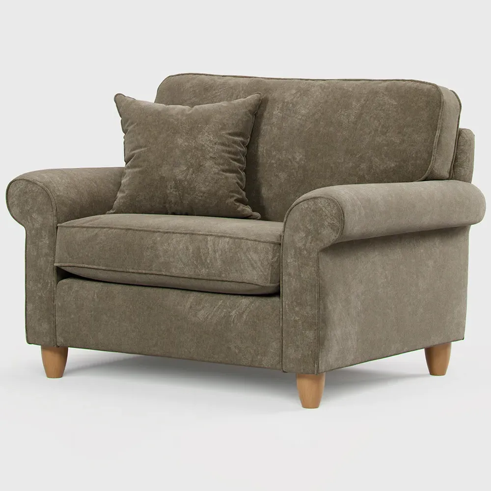 Glory Snuggle Chair - Winter Moss, Slub Chenille