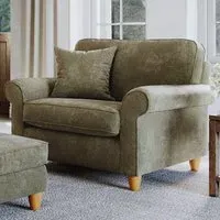 Glory Snuggle Chair - Winter Moss, Slub Chenille