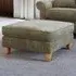 Glory Winter Moss Footstool - Green