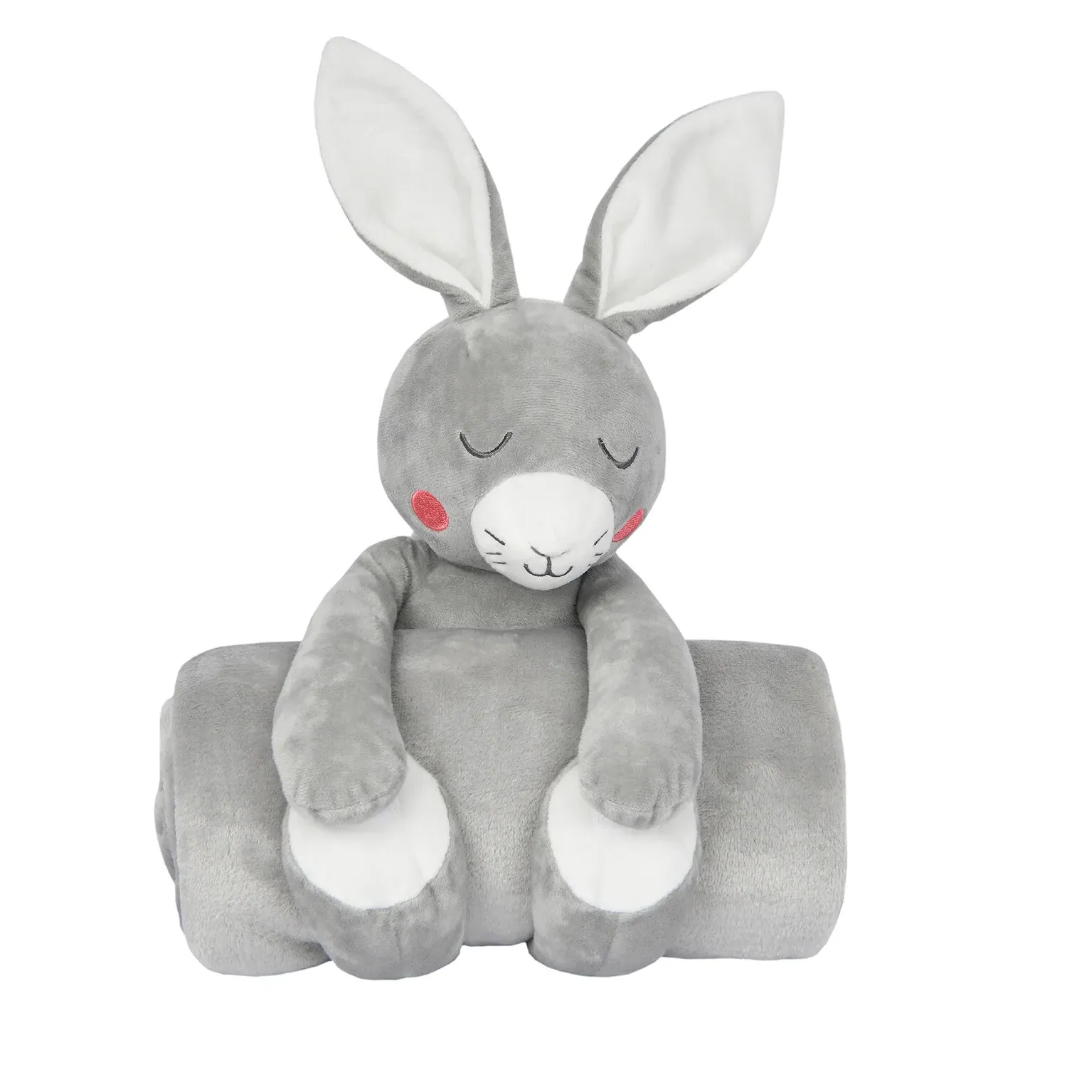Bunny Throw Set with Soft Toy