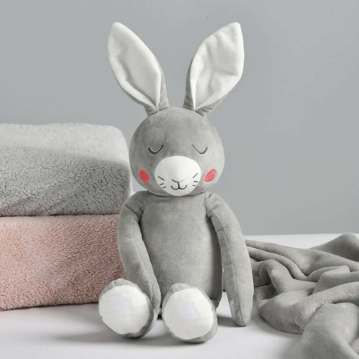 Bunny Throw Set with Soft Toy