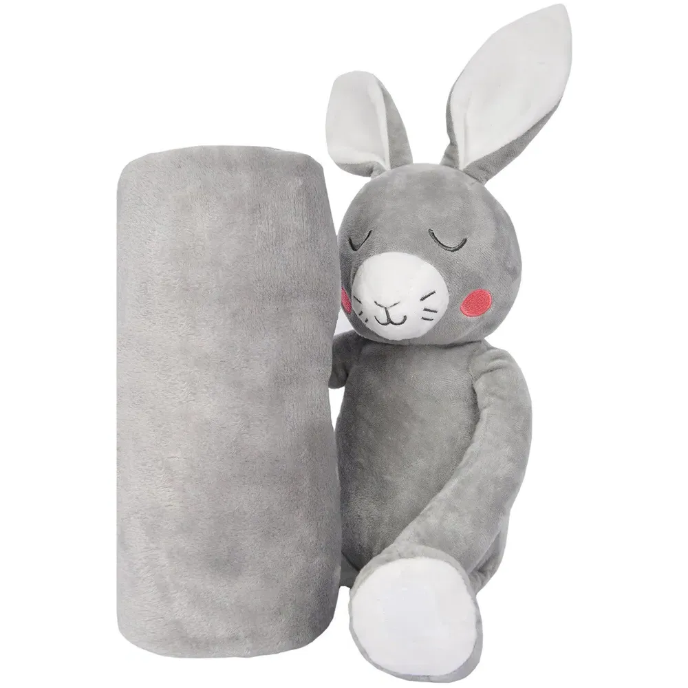Bunny Throw Set with Soft Toy image