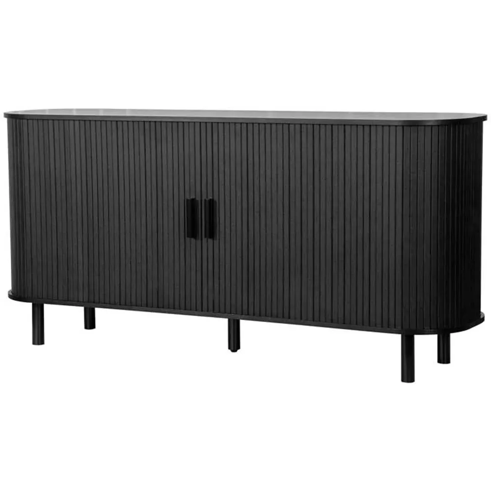 Birlea Axel 2 Door Fluted Sideboard - Black