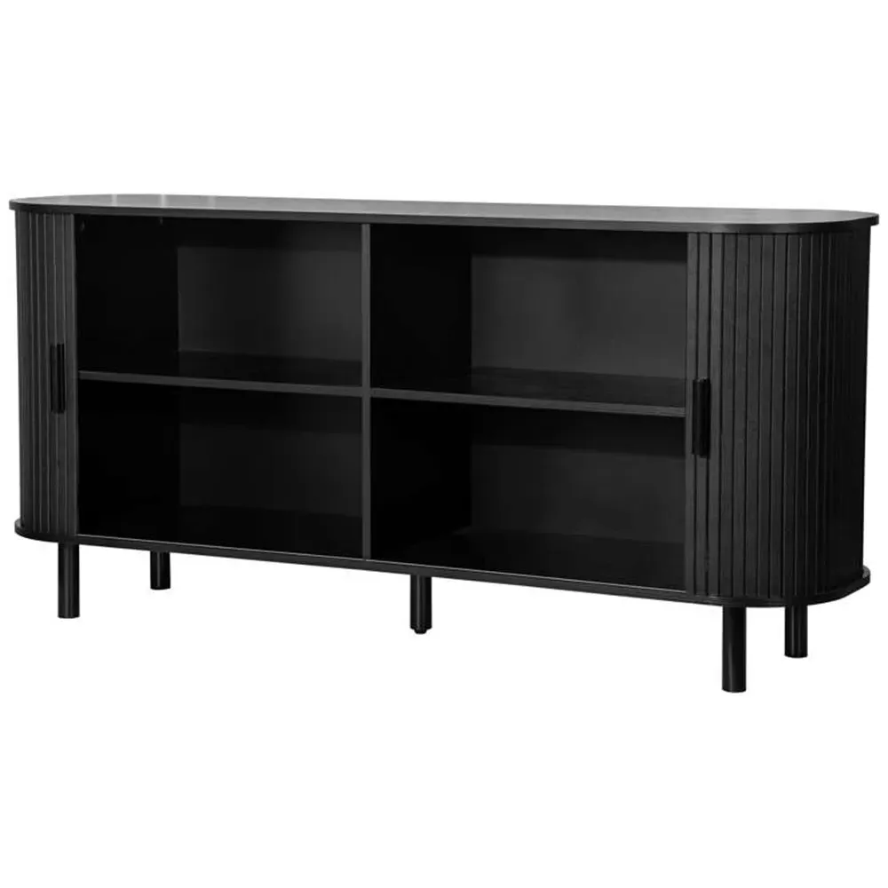 Birlea Axel 2 Door Fluted Sideboard - Black