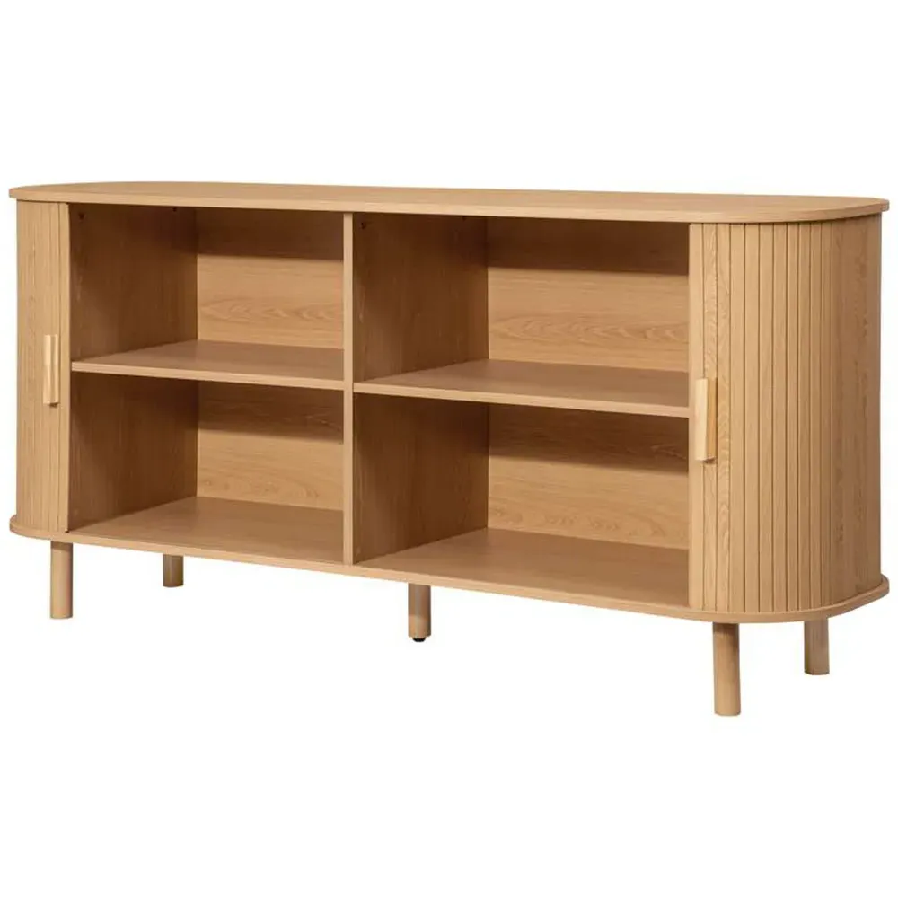 Birlea Axel 2 Door Fluted Sideboard - Brown