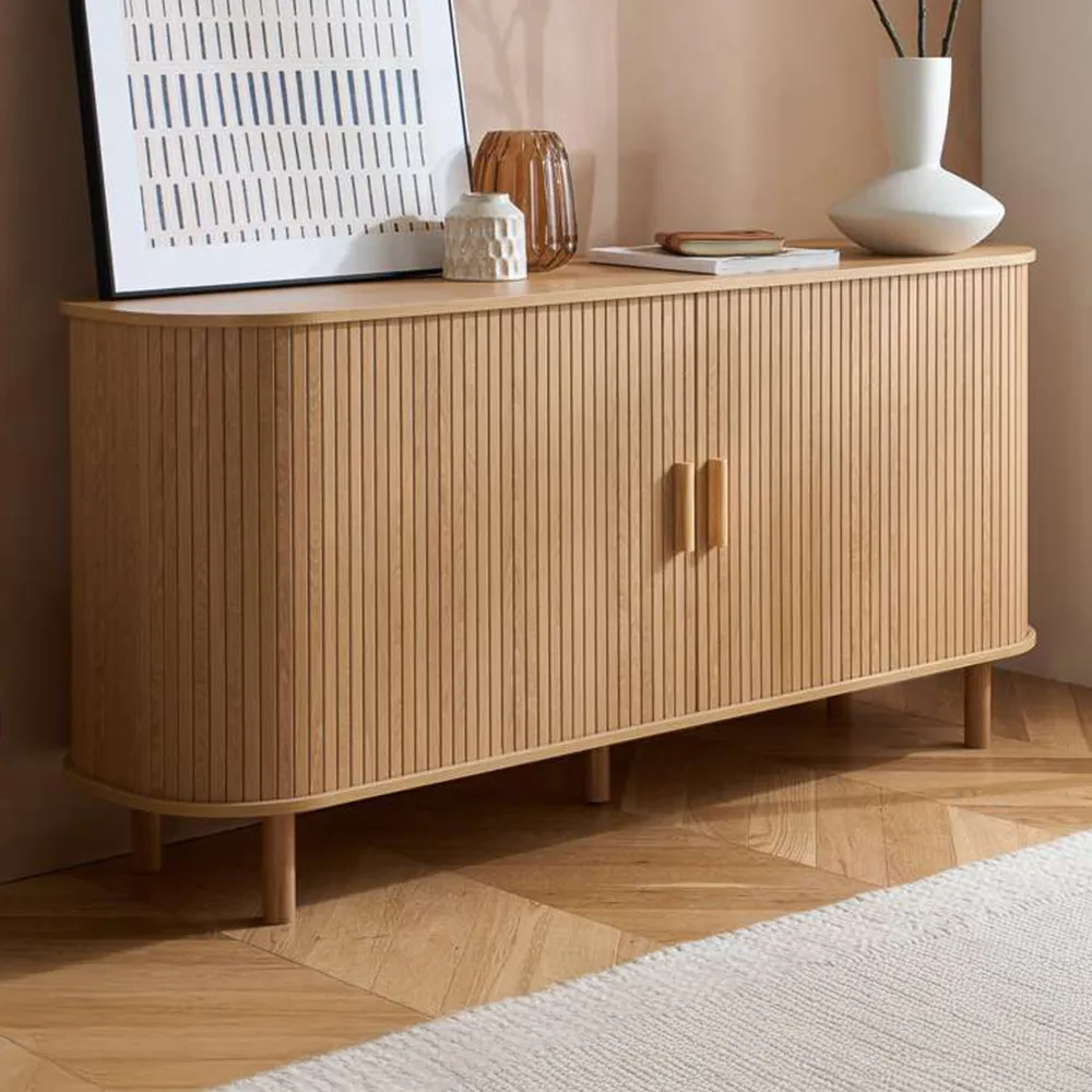 Birlea Axel 2 Door Fluted Sideboard - Brown