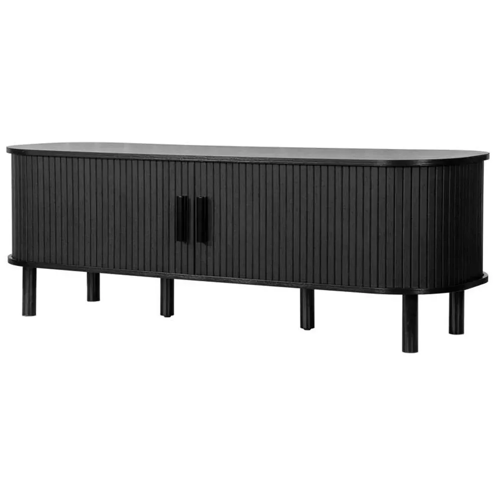 Birlea Axel Fluted TV Unit - Black