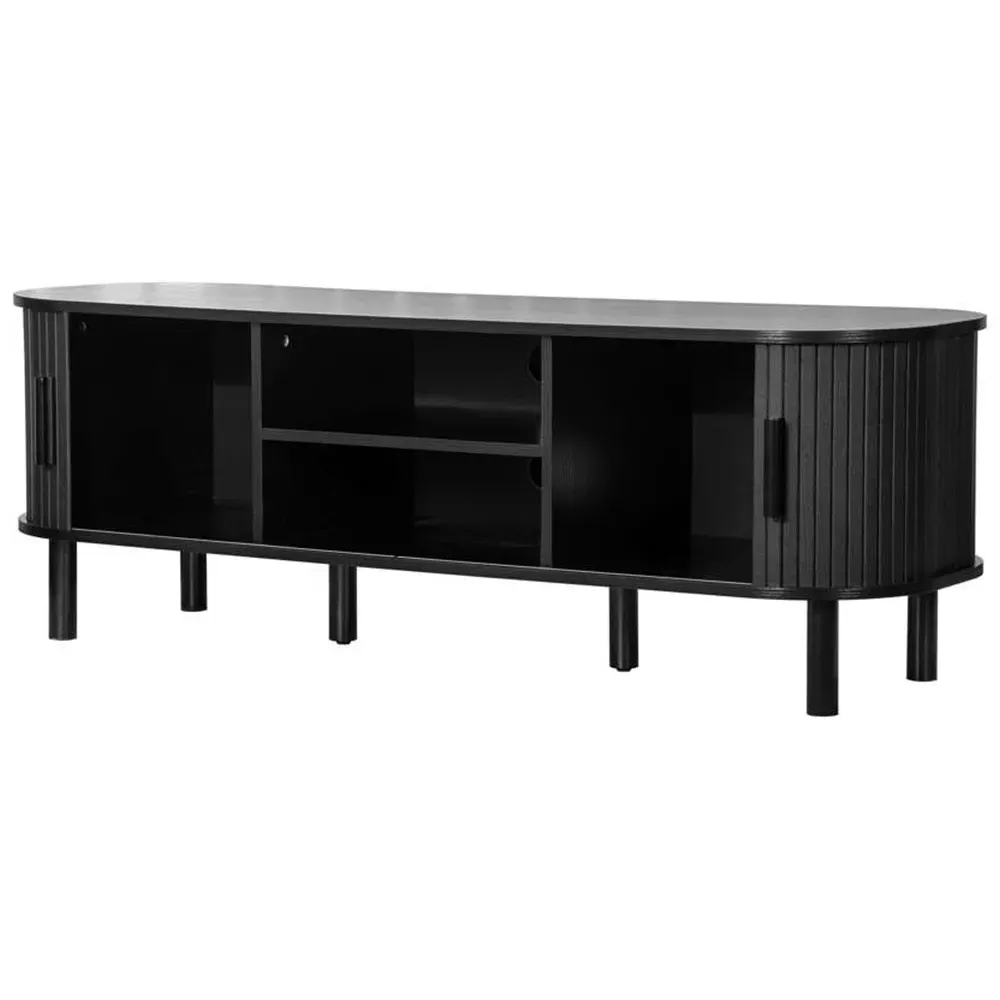 Birlea Axel Fluted TV Unit - Black