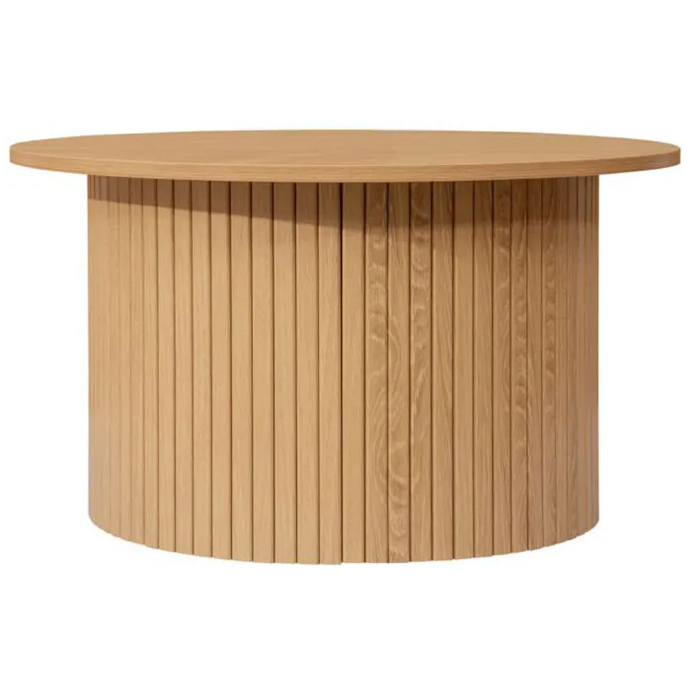 Birlea Axel Round Fluted Coffee Table - Brown