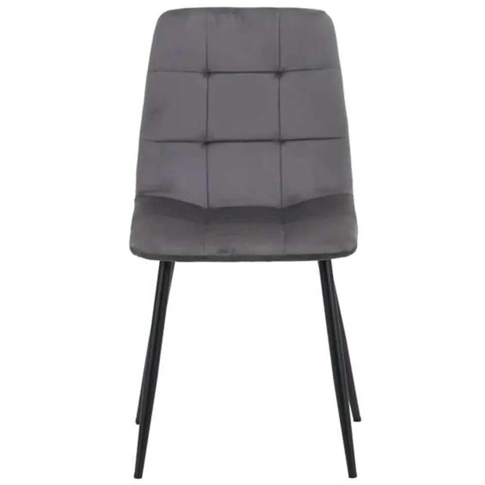 Birlea Axel Set of 2 Dining Chairs - Grey