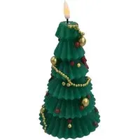 Christmas Tree LED Candle - Green