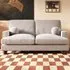 Addison 2-Seater Sofa with Ball Feet - Beige, Boucle