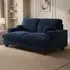 Addison 2-Seater Sofa with Ball Feet - Blue, Velvet