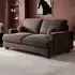 Addison 2-Seater Sofa with Ball Feet - Brown, Velvet