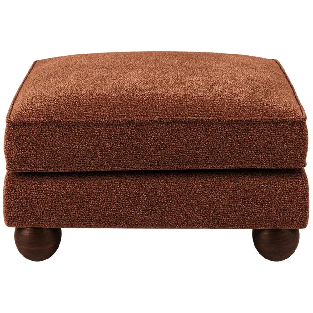 Addison Loveseat and Footstool Set - Orange, Chenille