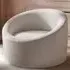 Amari Swivel Accent Chair - Cream, Boucle