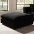 Asher Footstool - Black, Velvet
