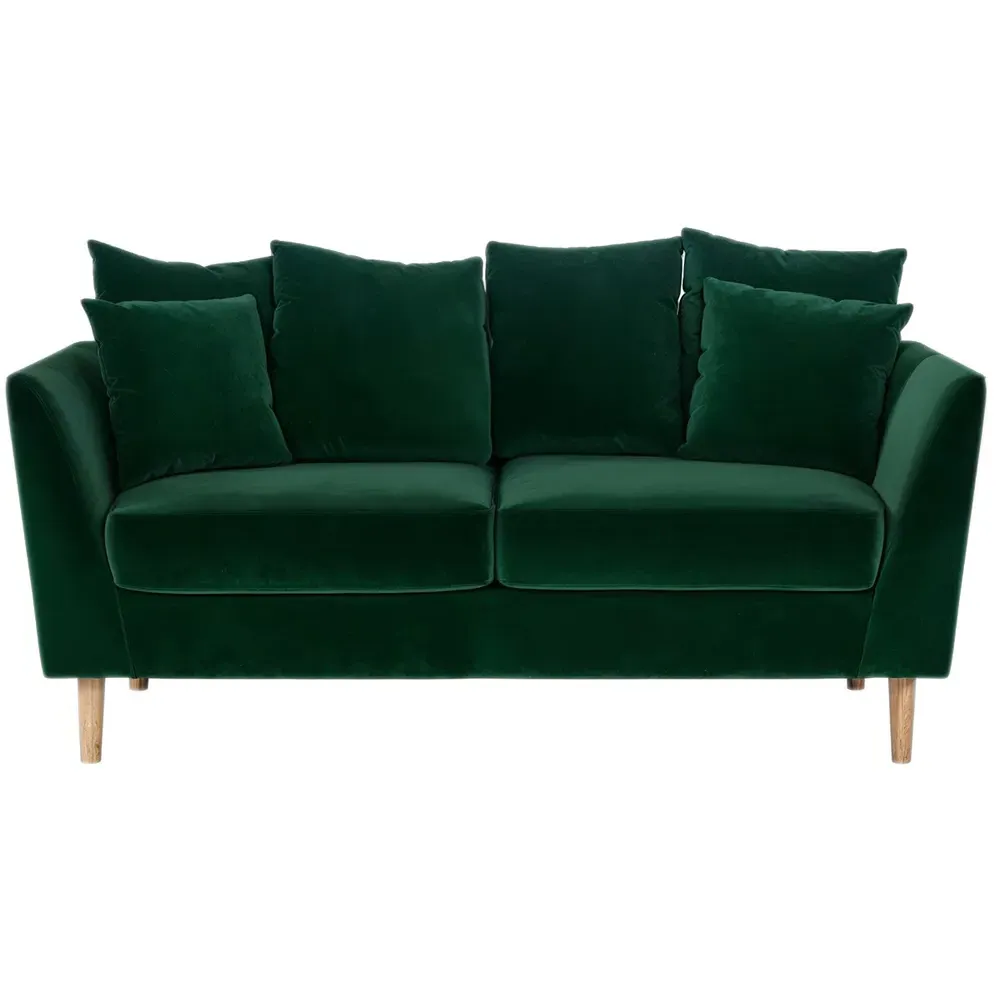 Avery 2-Seater Scatter Back Sofa - Green