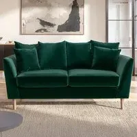 Avery 2-Seater Scatter Back Sofa - Green