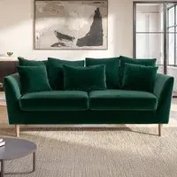 Avery 3-Seater Scatter Back Sofa - Green