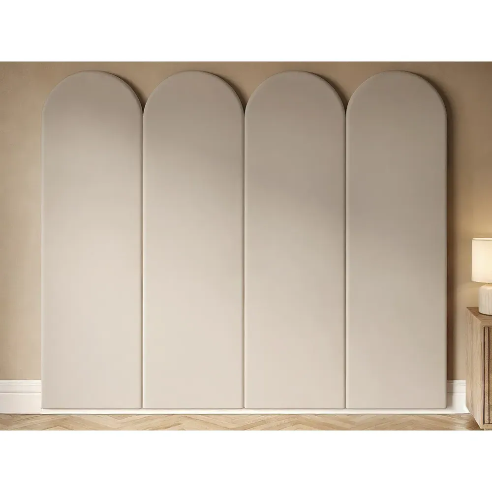 Cirrus Headboard Panel 4 Pack - Cream, Velvet