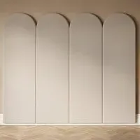 Cirrus Headboard Panel 4 Pack - Cream, Velvet