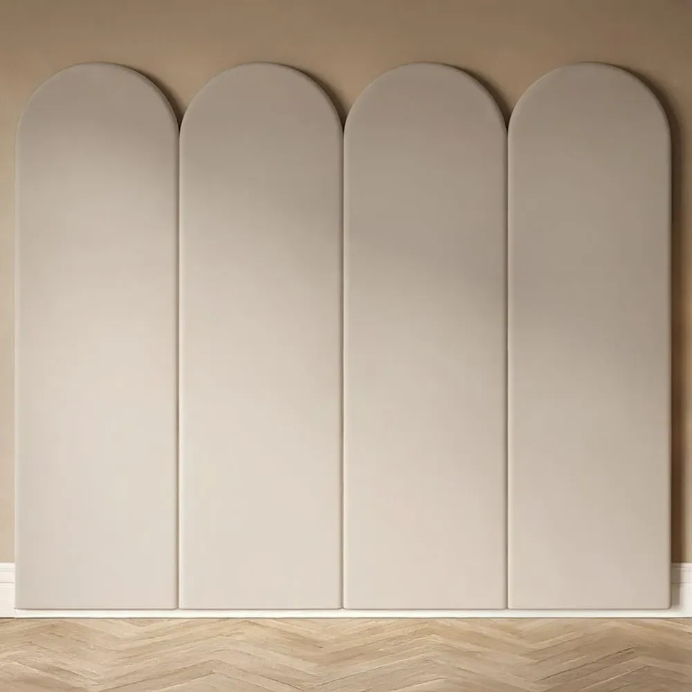 Cirrus Headboard Panel 4 Pack - Cream, Velvet image