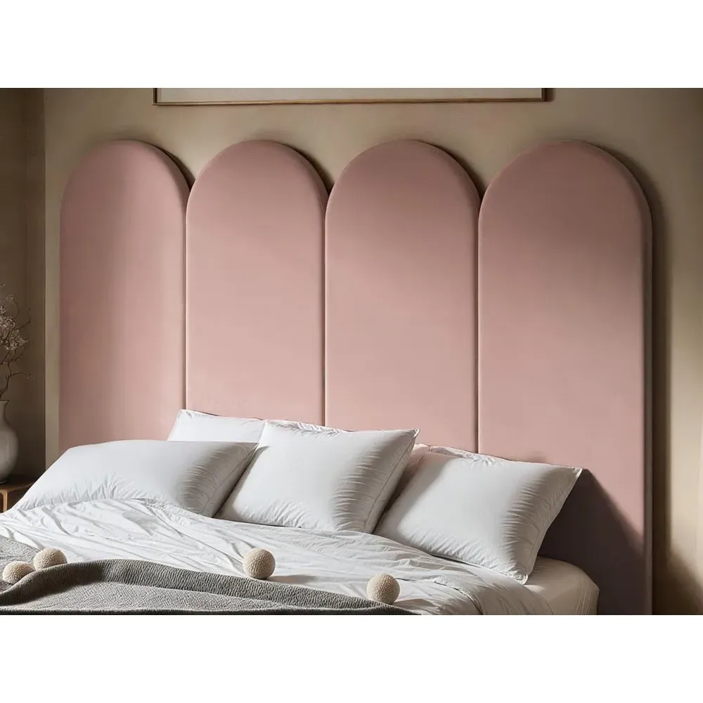 Cirrus Headboard Panel 4 Pack - Pink, Velvet