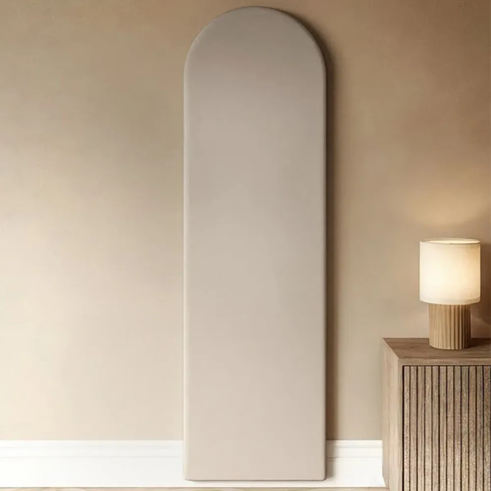 Cirrus Headboard Panel - Cream, Velvet image