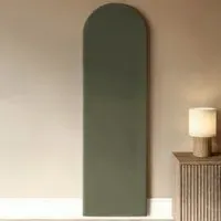 Cirrus Headboard Panel - Green, Velvet