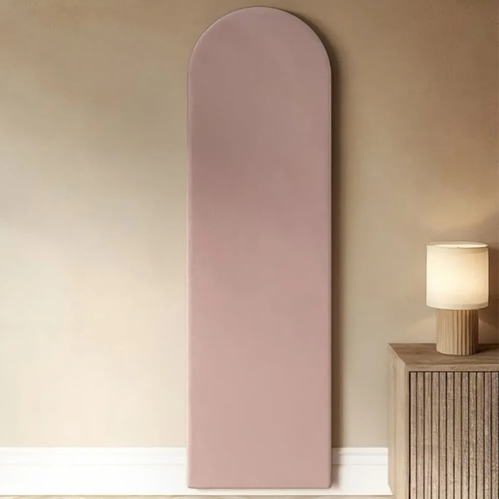 Cirrus Headboard Panel - Pink, Velvet