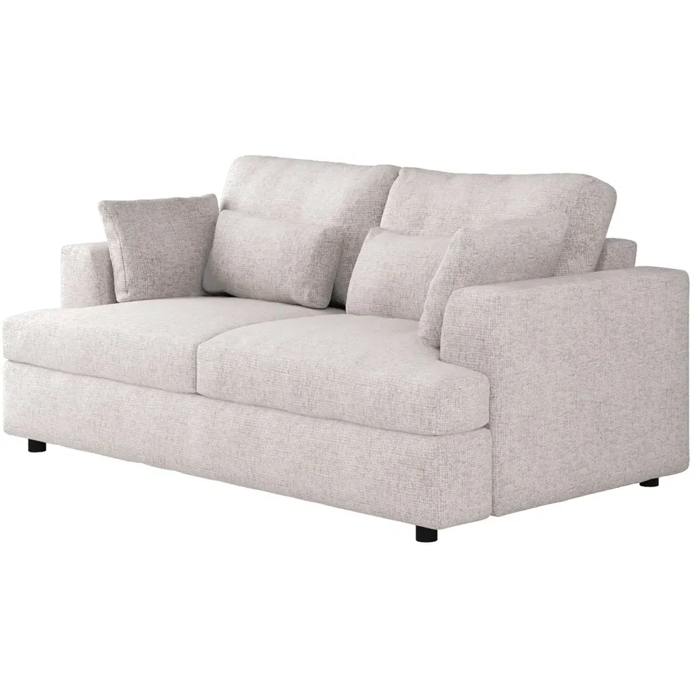 Drew 2-Seater Sofa - Cream, Chenille