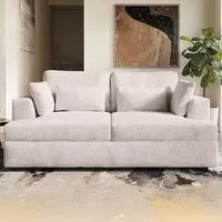 Drew 2-Seater Sofa - Cream, Chenille