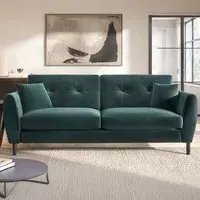 Ellison 3-Seater Sofa - Green, Velvet