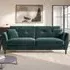 Ellison 3-Seater Sofa - Green, Velvet