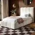 Emilie Single Ottoman Bed with Storage - Cream, Boucle