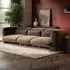 Maddox 4-Seater Sofa - Chocolate, Velvet