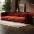 Maddox 4-Seater Sofa - Orange, Velvet