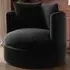 Maisie Swivel Armchair - Grey, Velvet