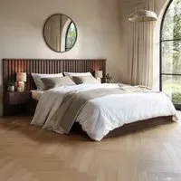 Taylor King Size Ottoman Bed with Side Table - Walnut