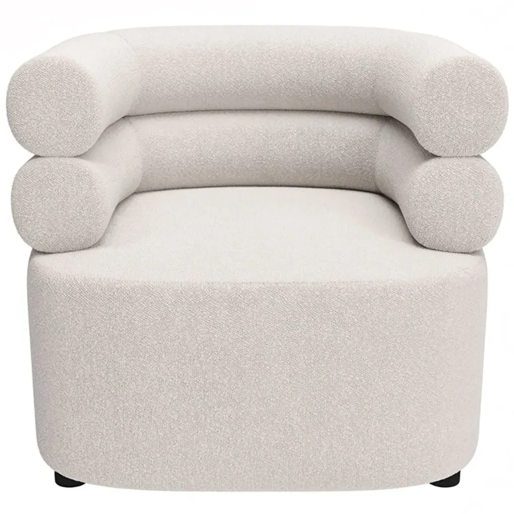 Tova Accent Chair - Cream, Boucle