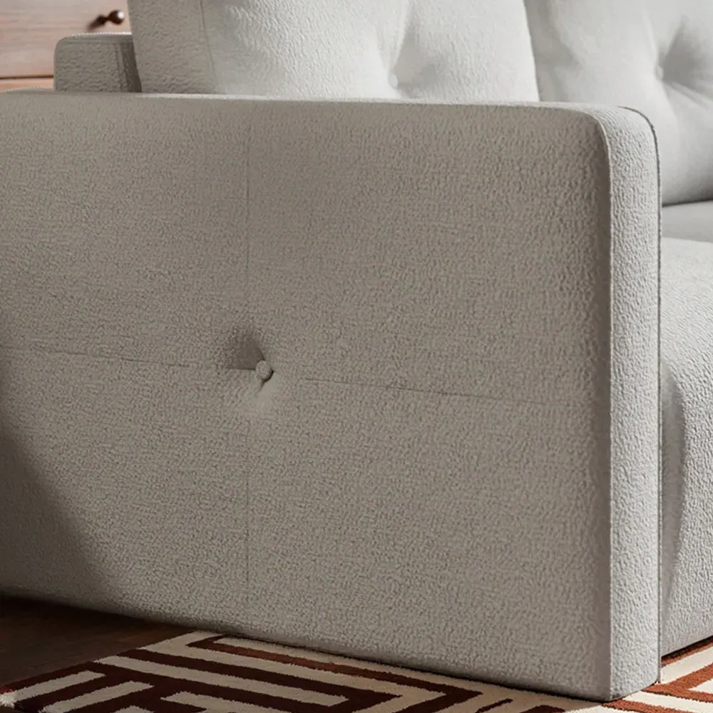 Wilfie 2-Seater Sofa - Beige, Chenille