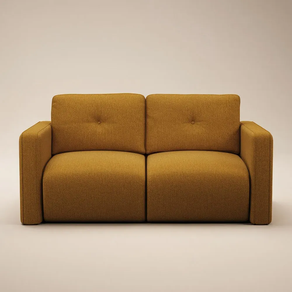 Wilfie 2-Seater Sofa - Mustard, Chenille
