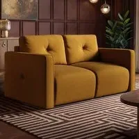 Wilfie 2-Seater Sofa - Mustard, Chenille
