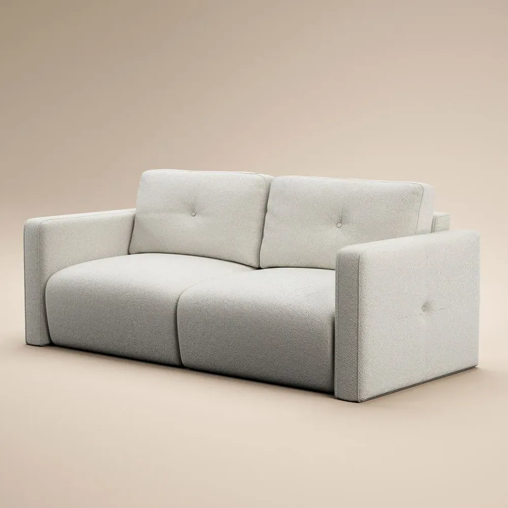 Wilfie 3-Seater Sofa - Beige, Chenille
