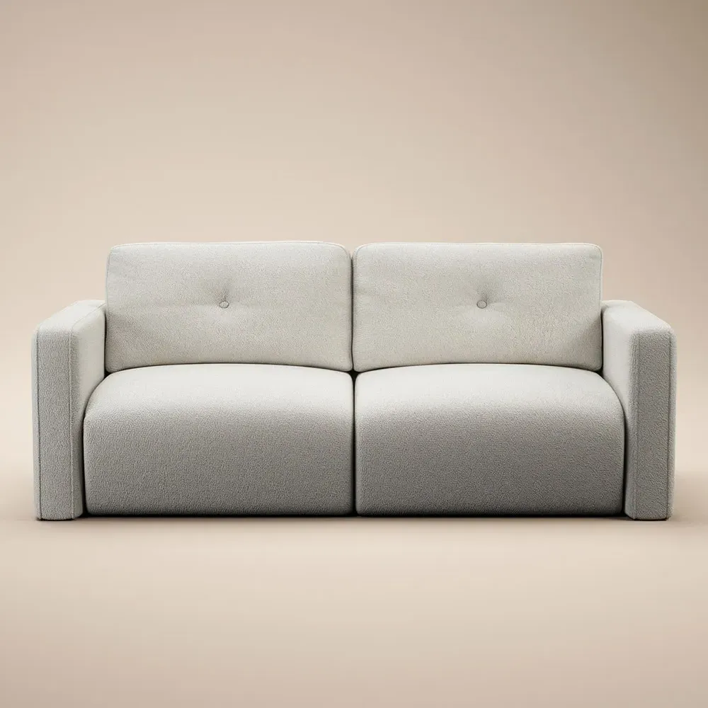Wilfie 3-Seater Sofa - Beige, Chenille