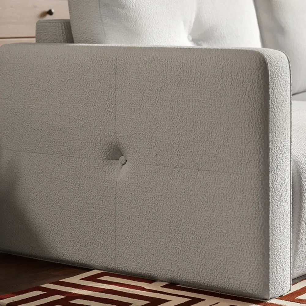 Wilfie 3-Seater Sofa - Beige, Chenille