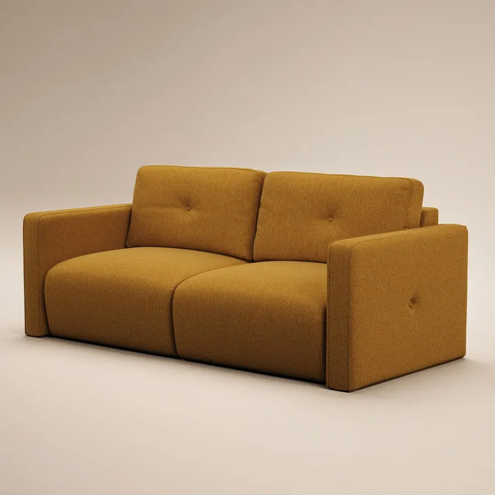Wilfie 3-Seater Sofa - Mustard, Chenille
