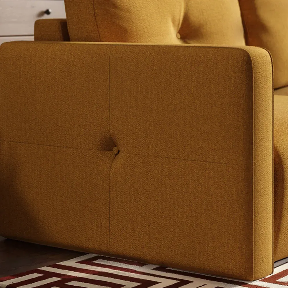Wilfie 3-Seater Sofa - Mustard, Chenille